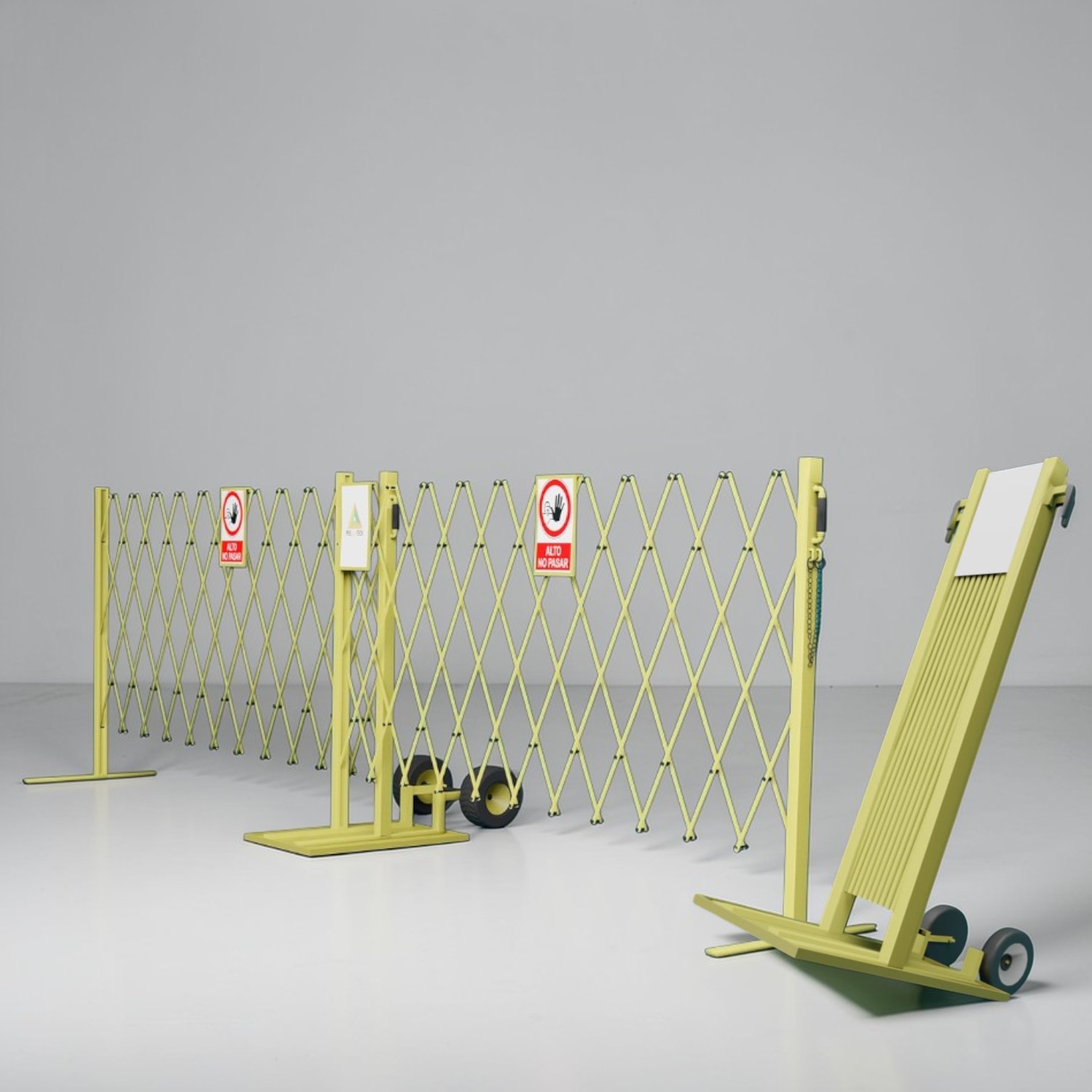 Reja de Protección Retráctil - Pedestal Móvil Dual 8.5mts - Imagen 2